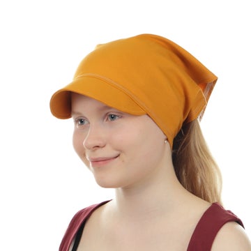 Tumma okra lipallinen huivi