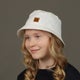 Bucket hat &ndash; pellavasta, Valkoinen